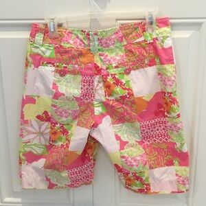 Lilly Pulitzer Colorful Patchwork Shorts. Like New!